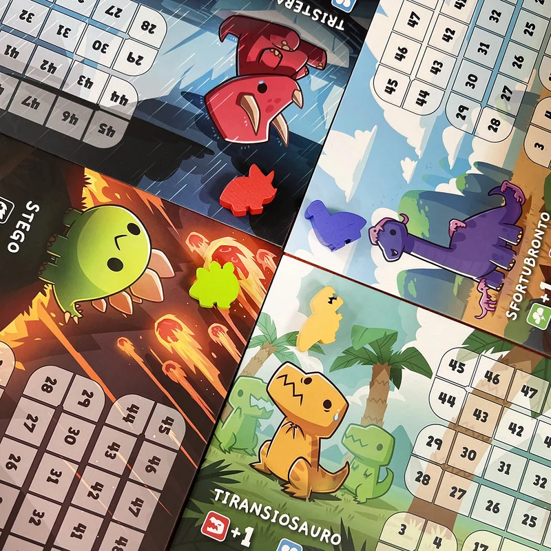Asmodee - Happy Little Dinosaurs, Gioco da Tavolo, 2-4 Giocatori, 8+ Anni, Edizione In Italiano