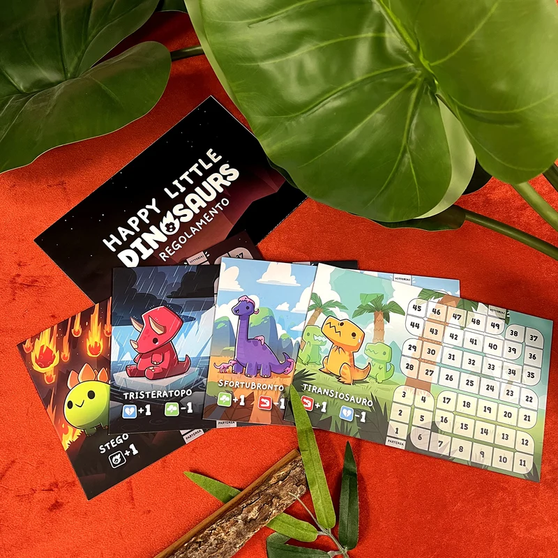 Asmodee - Happy Little Dinosaurs, Gioco da Tavolo, 2-4 Giocatori, 8+ Anni, Edizione In Italiano