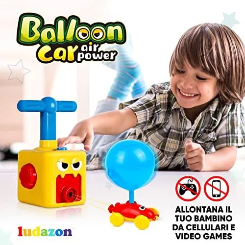LUDAZON® Macchinine ad Aria, Questo Giocattolo divertirà da matti il tuo Bambino, Giochi Bambini 2 3 4 5 Anni per Maschio e Femmina, Regalo Educativo per Bambino e Bambina, Guarda Il Video