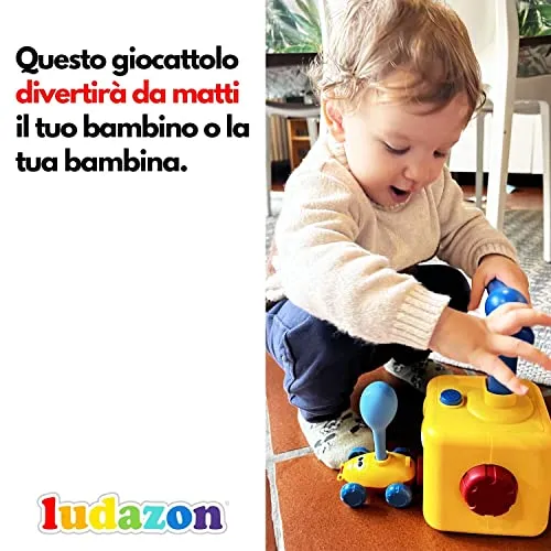 LUDAZON® Macchinine ad Aria, Questo Giocattolo divertirà da matti il tuo Bambino, Giochi Bambini 2 3 4 5 Anni per Maschio e Femmina, Regalo Educativo per Bambino e Bambina, Guarda Il Video