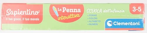 Clementoni- Sapientino-Scuola Dell'Infanzia-Forme, Colori, Alfabeto E Numeri-Quiz, Schede attività e Penna Interattiva Parlante, Gioco Educativo 3 Anni-Made in Italy, Italiano, 16748