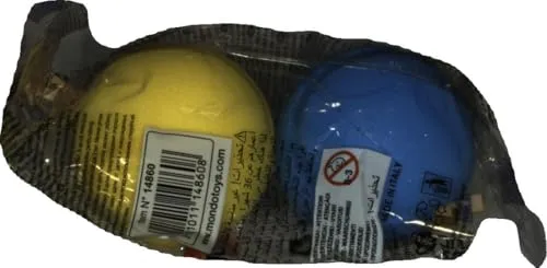 Mondo Toys - SOFT BALL 70 - Set 2 palle di spugna diametro 70 mm - 2 palline morbide - colori misti - 14860
