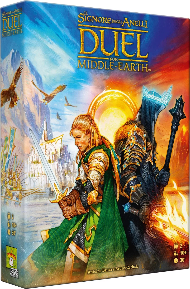 Asmodee Il Signore degli Anelli: Duel for Middle Earth, Gioco da Tavolo per 2 Giocatori, 10+ Anni, Edizione in Italiano
