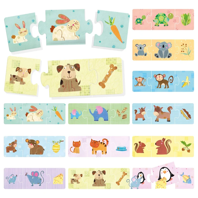 Headu Cuccioli & Pappa Un Gioco Di Logica Per I Più Piccoli It20058 Gioco Educativo Per Bambini 2-4 Anni Made In Italy
