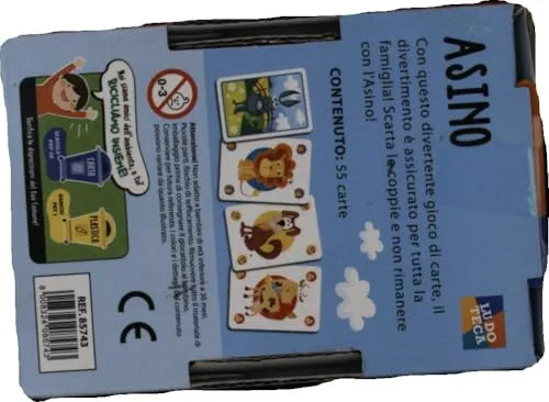 Liscianigiochi Ludoteca Le Carte Dei Bambini Asino Gioco Di Società, Multicolore, 85743