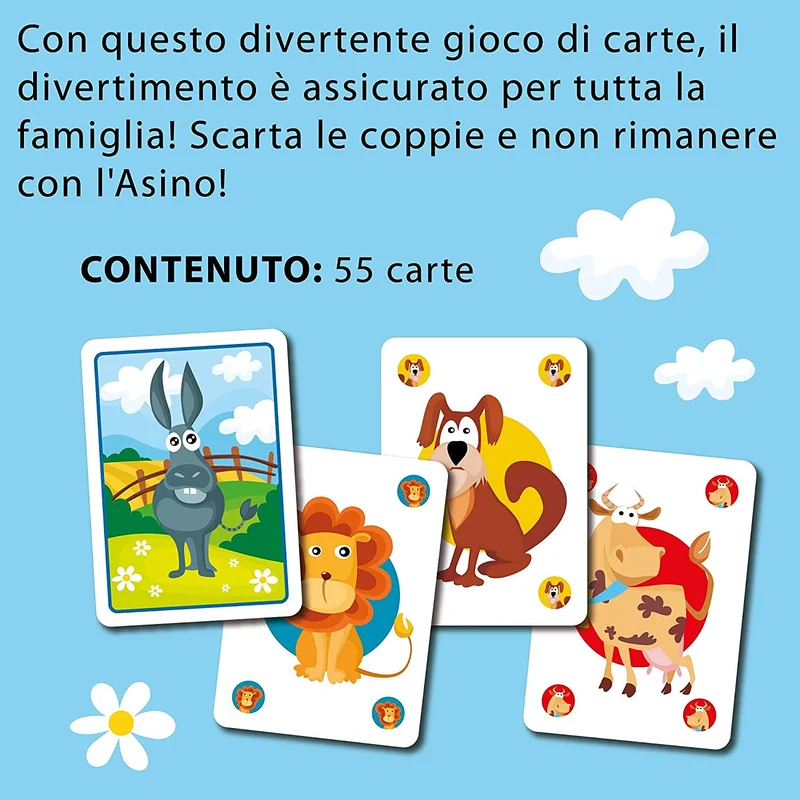 Liscianigiochi Ludoteca Le Carte Dei Bambini Asino Gioco Di Società, Multicolore, 85743