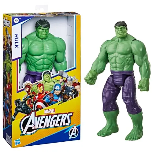 Hasbro Marvel Avengers Titan Hero Series Blast Gear, Action Figure di Hulk, Classe Deluxe, di 30 cm, per Bambini dai 4 Anni in Su