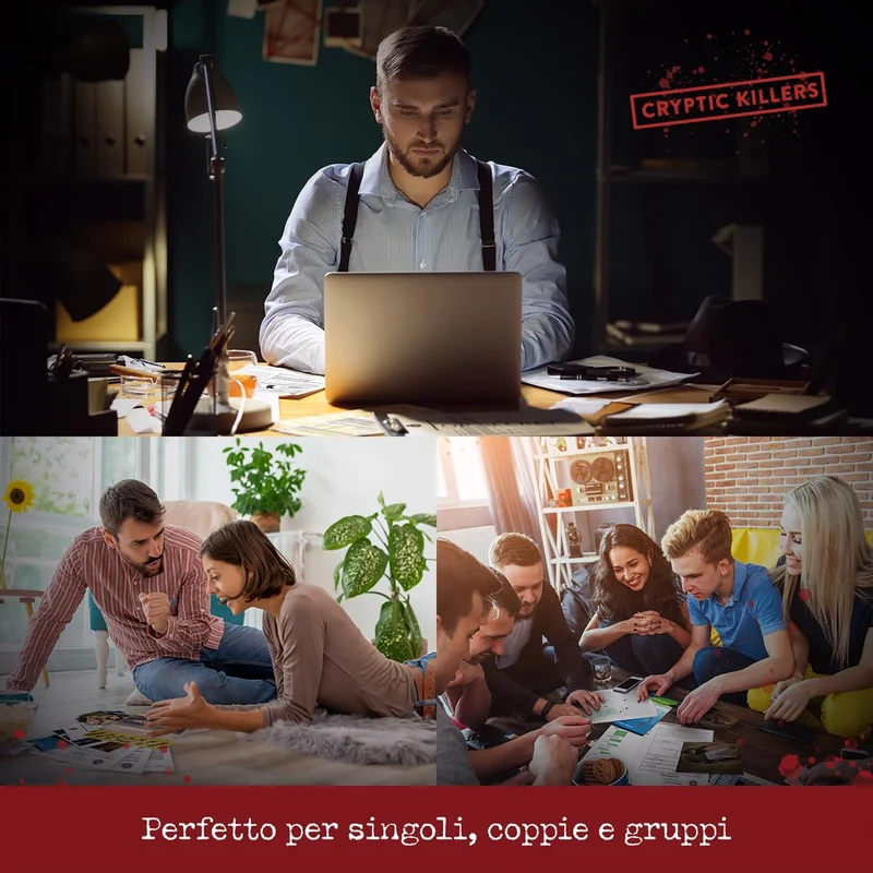 Detective gioco investigative – Caso da risolvere italiano – Un Mistero di omicidio e un Caso da risolvere – Giochi da tavolo adulti 14+ - Omicidio di una milionaria - Cryptic Killers