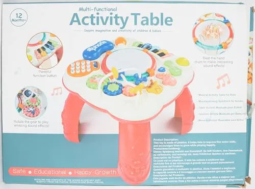 Giochi Bambini 1 Anno - Tavolo Multiattivita Bambini con Suoni e Luci Giochi Montessori 1 Anno Tavolino Bambini Gioco Bimbo Interattivo 1 Anno Strumenti Musicali Bambini Regalo Bimba Bimbo 1 2 3 Anno