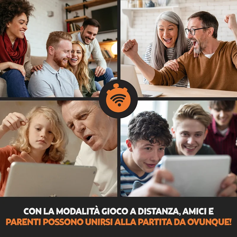 OUTSMARTED! Il gioco da tavolo con quiz per famiglie dal vivo | Età 8+ | Per 2 a 24 giocatori (Outsmarted edizione 2024)