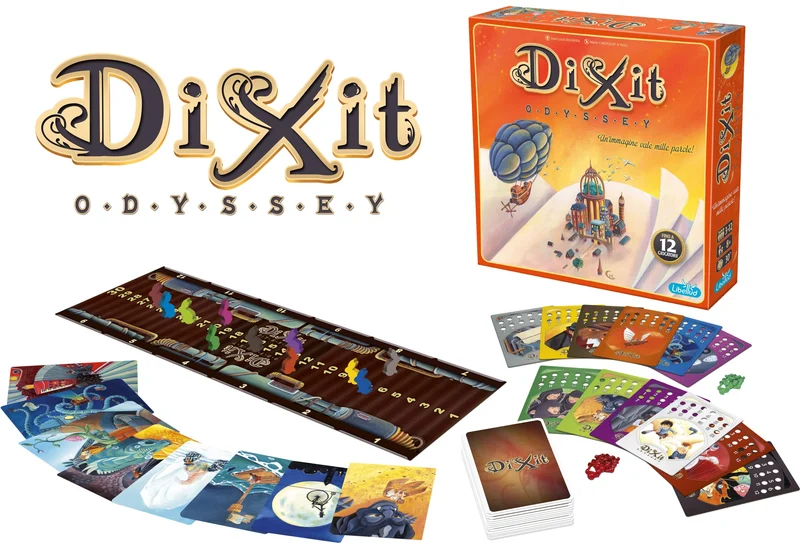 Asmodee: Dixit Odyssey, Gioco da Tavolo di Immaginazione e Fantasia, 3-12 Giocatori, 8+ Anni, Edizione in Italiano