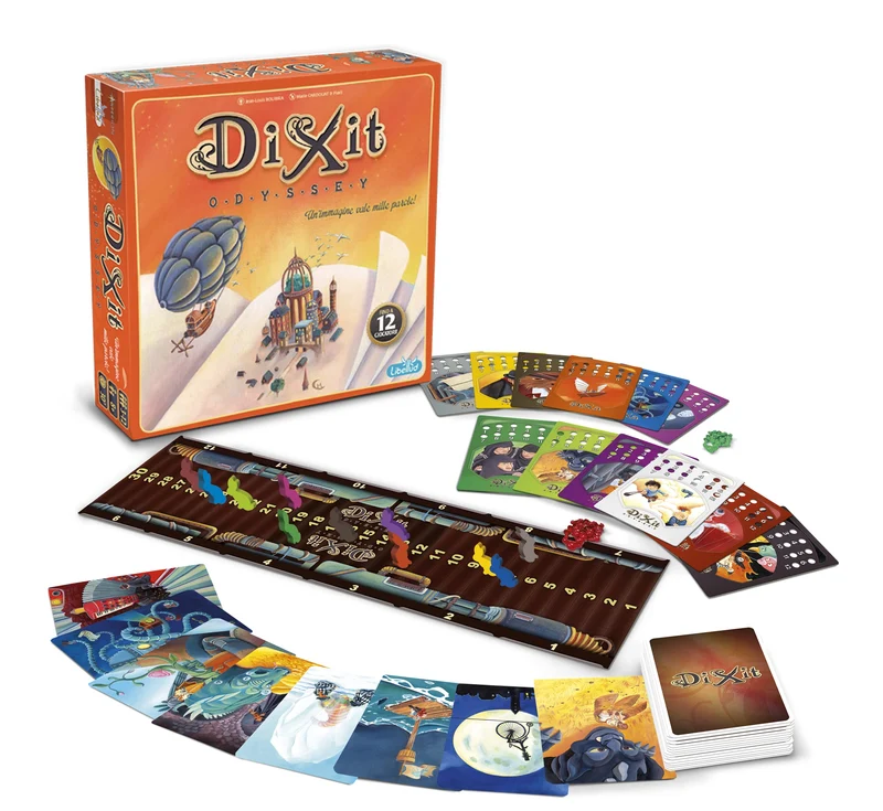 Asmodee: Dixit Odyssey, Gioco da Tavolo di Immaginazione e Fantasia, 3-12 Giocatori, 8+ Anni, Edizione in Italiano