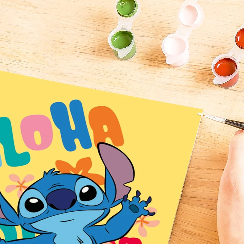 Ravensburger - CreArt Serie D, Aloha Stitch, Dipingere con i Numeri, Kit Pittura Bambini, Cornice Inclusa, Gioco Educativo, Idea Regalo Bambino e Bambina 9+ Anni, 18x13 cm