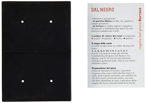 Dal Negro-Dal Negro-90078 Burraco Italia, Carte da Gioco, Multicolore, 822041, a partire da 14 anni