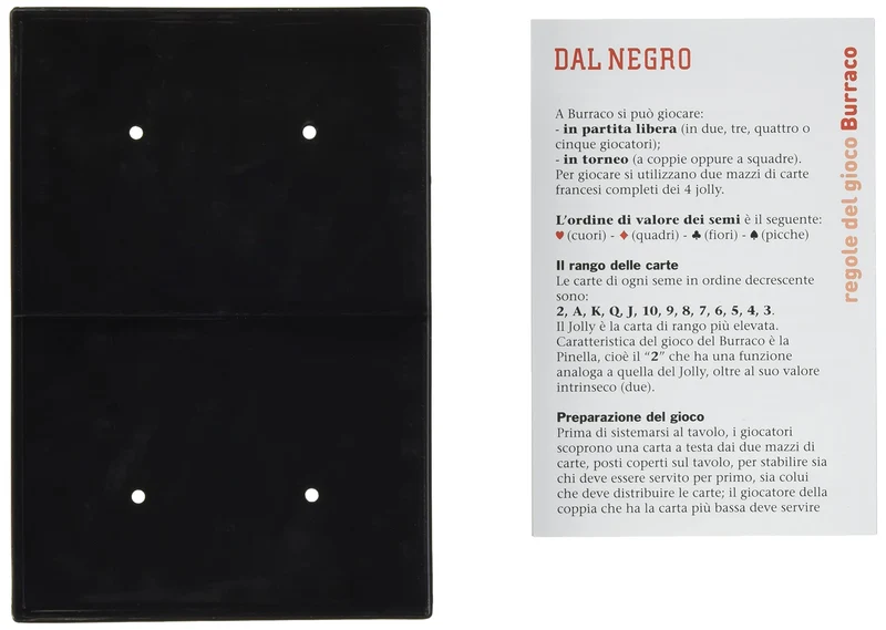 Dal Negro-Dal Negro-90078 Burraco Italia, Carte da Gioco, Multicolore, 822041, a partire da 14 anni