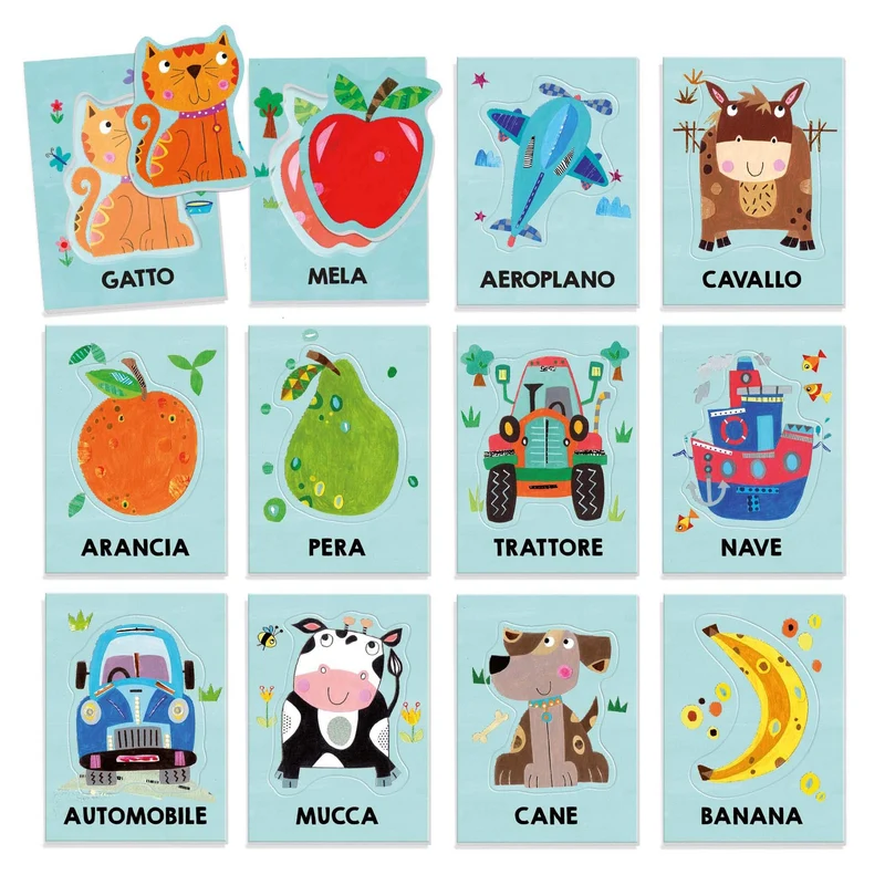 Headu Baby Flashcards Montessori Ascolta E Pronuncia Le Prime Parole It21666 Gioco Educativo Per Bambini 1-3 Anni Made In Italy