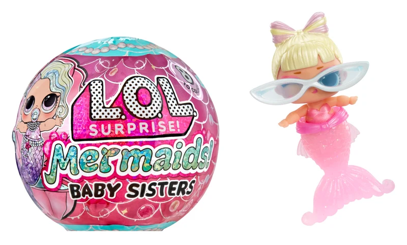 L.O.L. Surprise! Mermaids Baby Sisters - Con code che cambiano colore, assortimento casuale, include 1 bambola con accessori, colleziona tutte le 8 bambole, età 4+