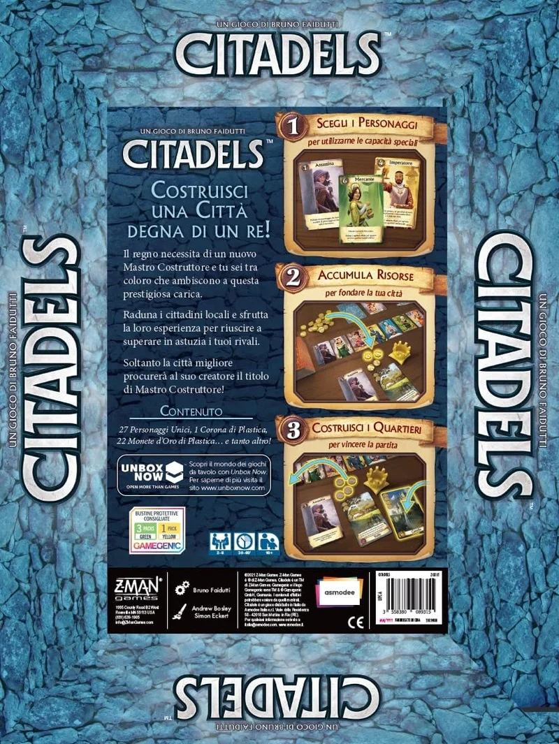 Asmodee: Citadels, Gioco Da Tavolo, 2-8 Giocatori, 10+ Anni, Edizione in Italiano