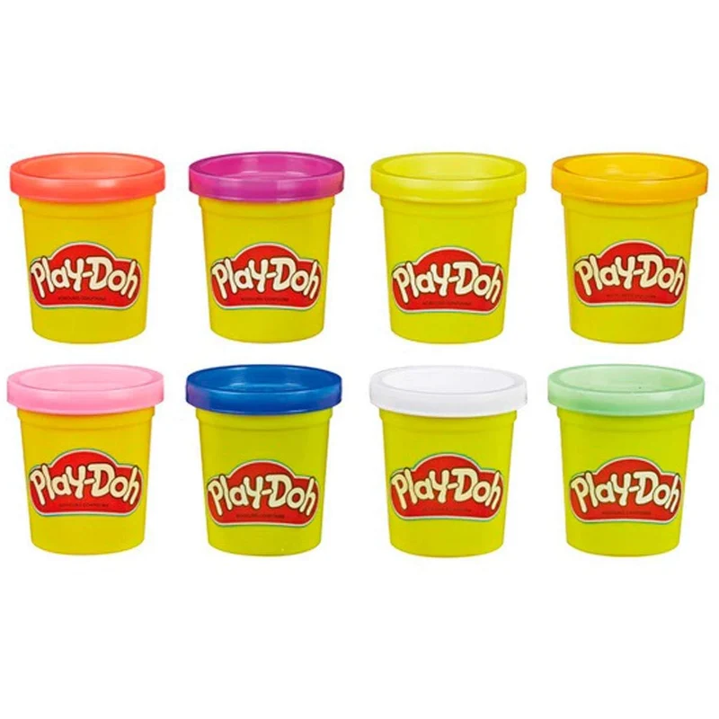 Play-Doh Hasbro Giochi per la Festa di Halloween per Bambini e Bambine da 2 Anni, Pasta da Modellare Neon Colori Vivaci (Confezione da 8 vasetti)
