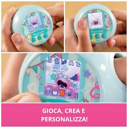 Punirunes, il tuo Cucciolo Digitale, Interattivo e Sensoriale, 55 Personaggi da Collezionare, Reagisce al tuo Tocco, Display LED a Colori, Giocattoli per Bambini e Bambine, 5+ Anni