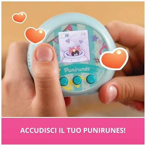 Punirunes, il tuo Cucciolo Digitale, Interattivo e Sensoriale, 55 Personaggi da Collezionare, Reagisce al tuo Tocco, Display LED a Colori, Giocattoli per Bambini e Bambine, 5+ Anni