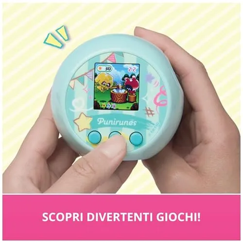 Punirunes, il tuo Cucciolo Digitale, Interattivo e Sensoriale, 55 Personaggi da Collezionare, Reagisce al tuo Tocco, Display LED a Colori, Giocattoli per Bambini e Bambine, 5+ Anni