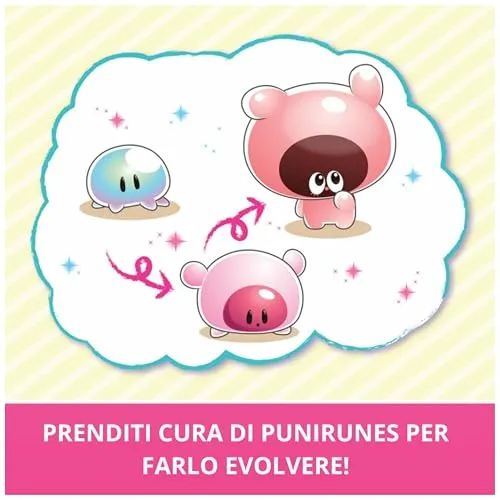 Punirunes, il tuo Cucciolo Digitale, Interattivo e Sensoriale, 55 Personaggi da Collezionare, Reagisce al tuo Tocco, Display LED a Colori, Giocattoli per Bambini e Bambine, 5+ Anni