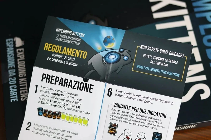Asmodee - Imploding Kittens - Espansione Gioco di Carte Exploding Kittens, Edizione in Italiano