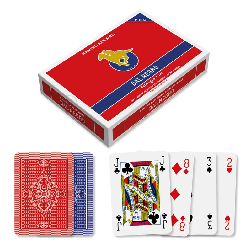 Dal Negro- Ramino San Siro PRO Carte da Gioco, Multicolore, 024129, da 10 a 99 anni
