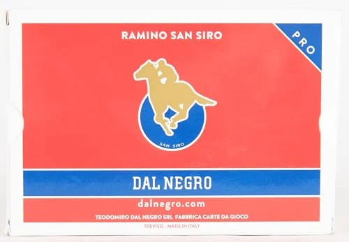 Dal Negro- Ramino San Siro PRO Carte da Gioco, Multicolore, 024129, da 10 a 99 anni