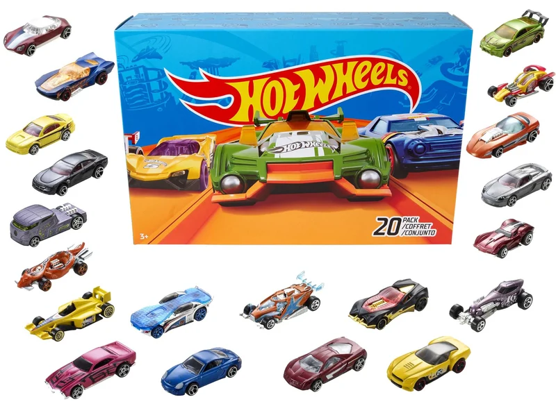 Hot Wheels- Set Macchinine da 20 Veicoli in Scala 1:64, DXY59