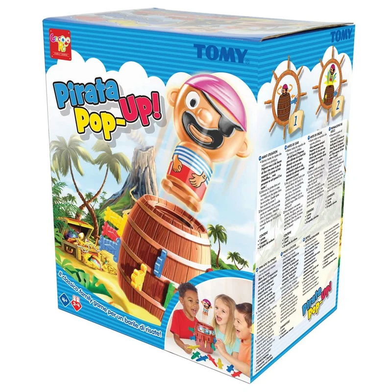 Rocco Giocattoli T7028It Pirata Pop-Up Giocattolo, Età Consigliata Da 4 + Anni, Multicolore, ‎21.6 x 27 x 15 cm 500 grammi
