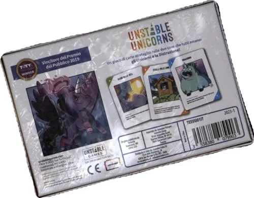 Asmodee, Unstable Unicorns, Gioco da Tavolo, 2-8 Giocatori, 8+ Anni, Edizione in Italiano
