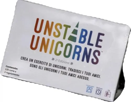 Asmodee, Unstable Unicorns, Gioco da Tavolo, 2-8 Giocatori, 8+ Anni, Edizione in Italiano