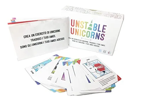 Asmodee, Unstable Unicorns, Gioco da Tavolo, 2-8 Giocatori, 8+ Anni, Edizione in Italiano