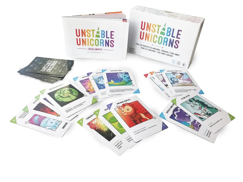 Asmodee, Unstable Unicorns, Gioco da Tavolo, 2-8 Giocatori, 8+ Anni, Edizione in Italiano