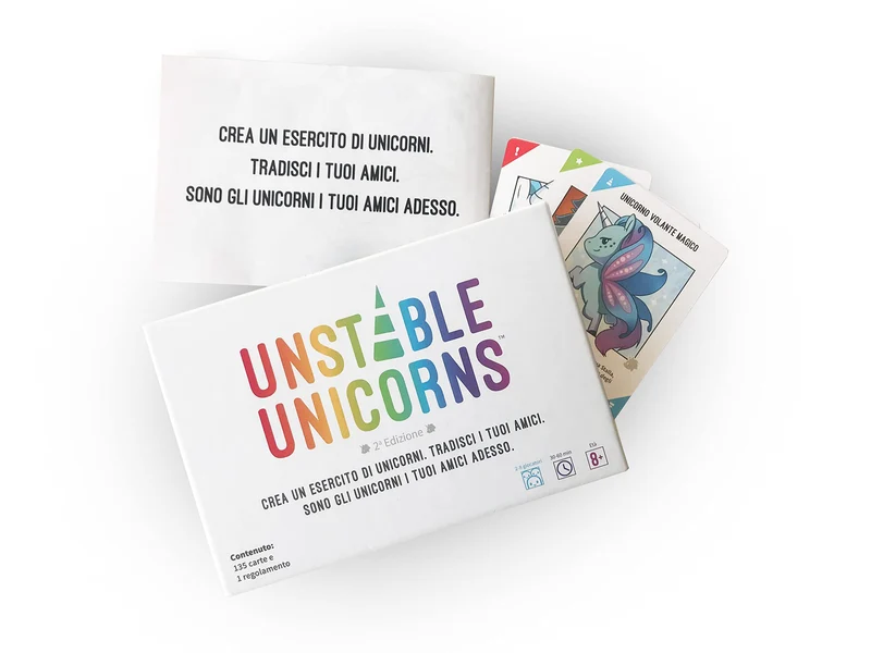 Asmodee, Unstable Unicorns, Gioco da Tavolo, 2-8 Giocatori, 8+ Anni, Edizione in Italiano
