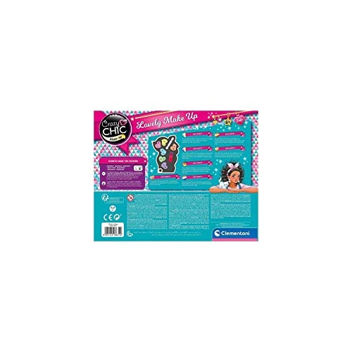 Clementoni Crazy Chic - Lovely Make Up Cerbiatto, Cofanetto Trucchi Bambine 6+ Anni, Trousse Portatile con Set Cosmetici Sicuri per Bambine, Idea Regalo Collezionabile, 18631