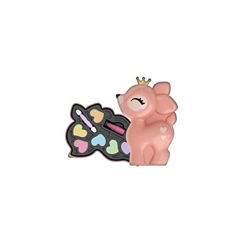 Clementoni Crazy Chic - Lovely Make Up Cerbiatto, Cofanetto Trucchi Bambine 6+ Anni, Trousse Portatile con Set Cosmetici Sicuri per Bambine, Idea Regalo Collezionabile, 18631