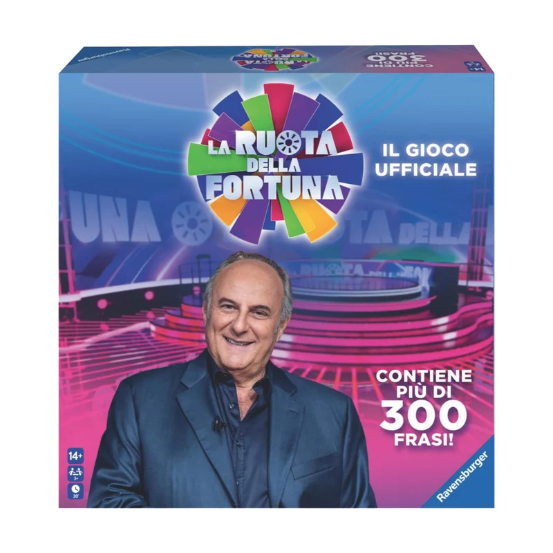 Ravensburger - La Ruota della Fortuna, Gioco da Tavolo per Tutta la Famiglia, 3+ Giocatori, Idea Regalo per Adulti e Ragazzi 14+ Anni, Edizione in Italiano