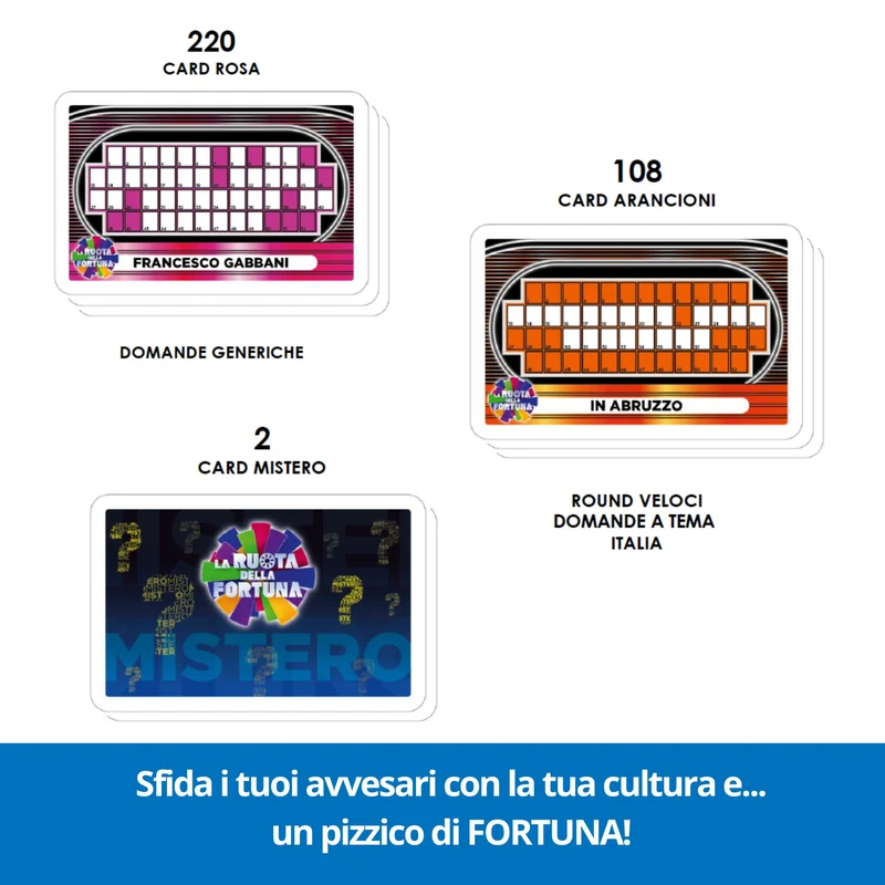 Ravensburger - La Ruota della Fortuna, Gioco da Tavolo per Tutta la Famiglia, 3+ Giocatori, Idea Regalo per Adulti e Ragazzi 14+ Anni, Edizione in Italiano