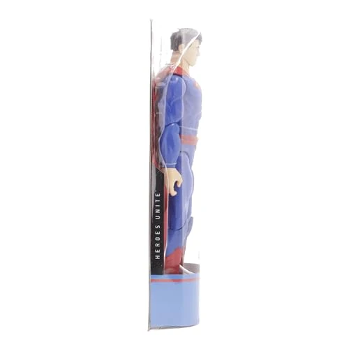 dc comics | SUPERMAN | Personaggio Superman 30 cm | Personaggio 30 cm con decorazioni originali, mantello e 11 punti di articolazione - Giocattoli per bambini e bambine dai 3 anni