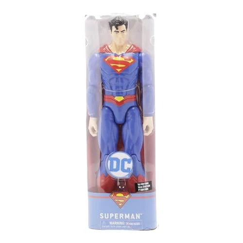 dc comics | SUPERMAN | Personaggio Superman 30 cm | Personaggio 30 cm con decorazioni originali, mantello e 11 punti di articolazione - Giocattoli per bambini e bambine dai 3 anni