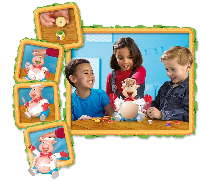 Goliath Otto il Maialotto + Puzzle (Esclusiva Amazon), Giochi Da Tavolo dai 4 Anni, Giocattoli per Bambini, Fai Mangiare il Maiale Fino a Fargli Scoppiare la Pancia, Regalo Bambino 4 Anni