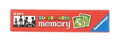 Ravensburger - Memory Super Mario, Gioco Da Tavolo, Memory Gioco per Bambini 3 Anni o più, 48 carte, 2 a 6 giocatori, Versione italiana