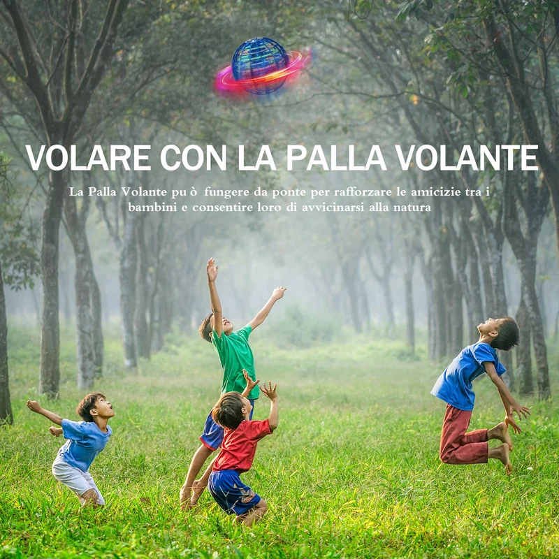 Ivtivfu Palla Volante (Blu) Giochi Flying Ball Hover UFO Spinner Palla Magica Boomerang Giocattoli Volanti Bambini Regalo di 6 7 8 9 10 12 Anni