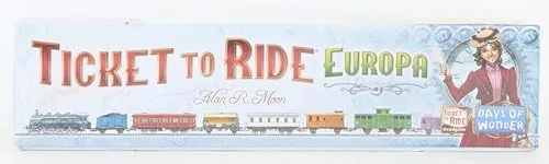 Asmodee - Ticket to Ride Europa , Gioco da Tavolo Avventura Ferroviaria, Divertimento per Famiglie e Giocatori Esperti, Costruisci Reti Ferroviarie - 2-5 Giocatori, 8+ Anni, Edizione in Italiano