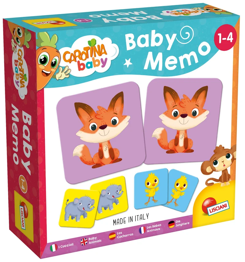 Liscianigiochi, Gioco Educativo, Multicolore, 1-4 Anni, 24 carte
