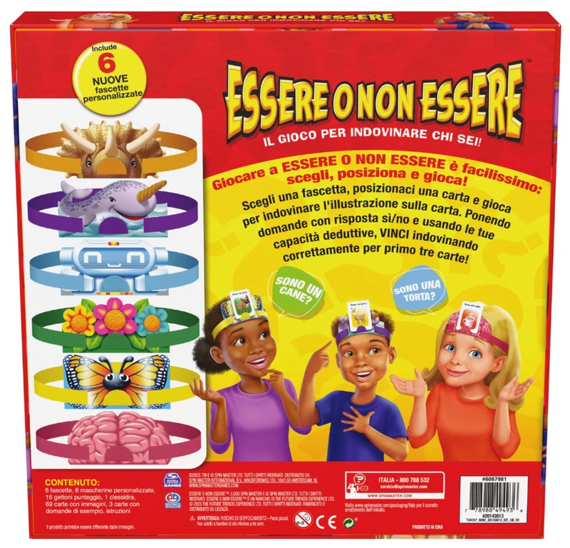 Editrice Giochi, Essere o Non Essere, Giochi da Tavolo per Indovinare Chi Sei, Giochi di Società per la Famiglia, carte per bambini, da 6 anni in su