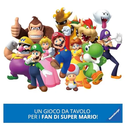 Ravensburger - Labirinto Super Mario, Gioco da Tavolo per Tutta la Famiglia, 2-4 Giocatori, Idea Regalo per Bambini 7+ Anni, Edizione in Italiano